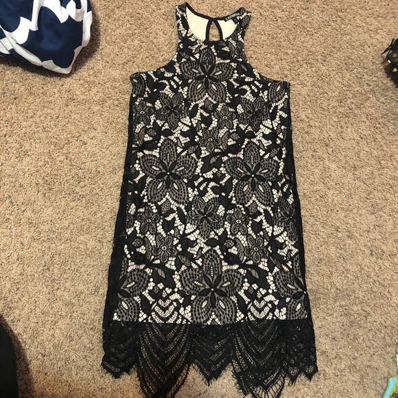 Express Dresses & Skirts - Express Floral Lace Dress - Only Worn Once!
